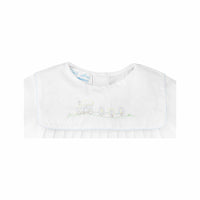 Petit Ami romper with train embroidery with cap. Newborn