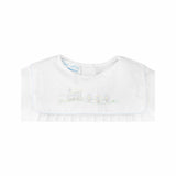 Petit Ami romper with train embroidery with cap. Newborn