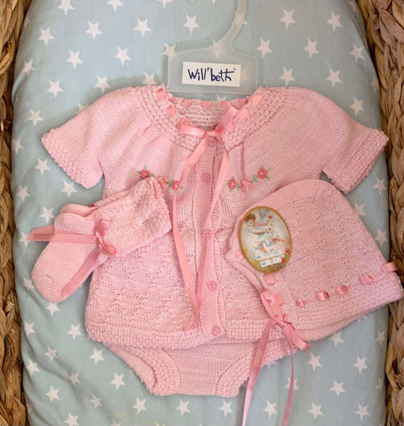 Will'beth 4 piece set pink