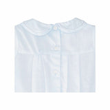Petit Ami romper and cap with hand feather stitching