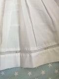 Petit Ami smocked daygown with viole insert and matching bonnet. Prem