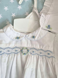 Petit Ami 3 piece dress set. Newborn