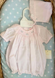 Petit Ami prem romper with bonnet.